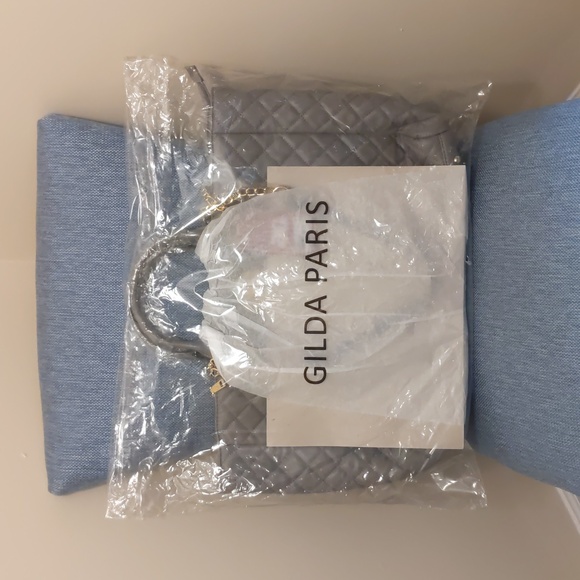 New Gilda Paris XL Tote Quilted Crossbody bag - Picture 4 of 12